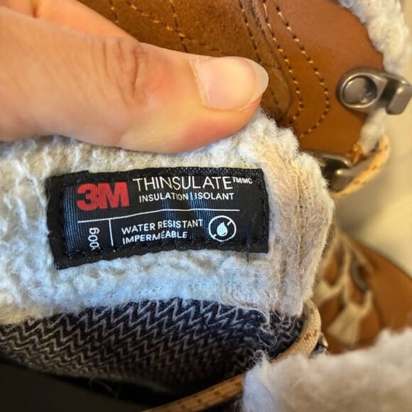 Oboz Women’s Bridger 7" Insulated Waterproof Boots Freeze Guard Cashew Size 8 - Picture 5 of 6